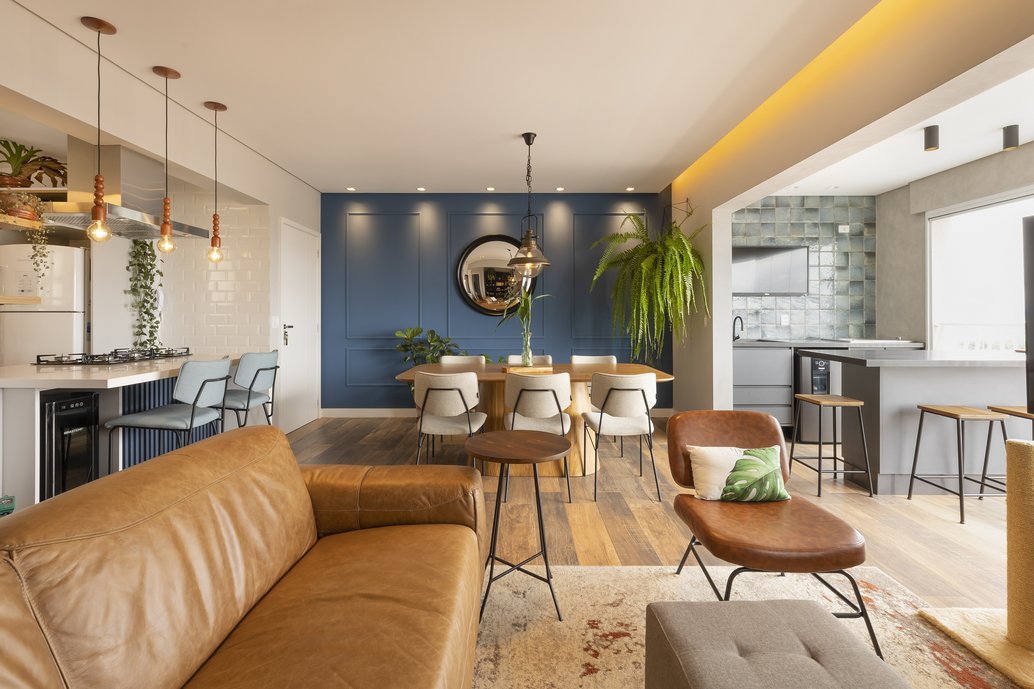 Sala, Cozinha e Gourmet Integrados