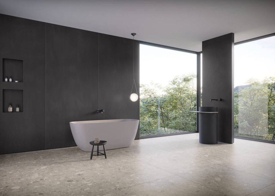 No piso, LOMBARDA VIVA SABBIA 90X90 NAT