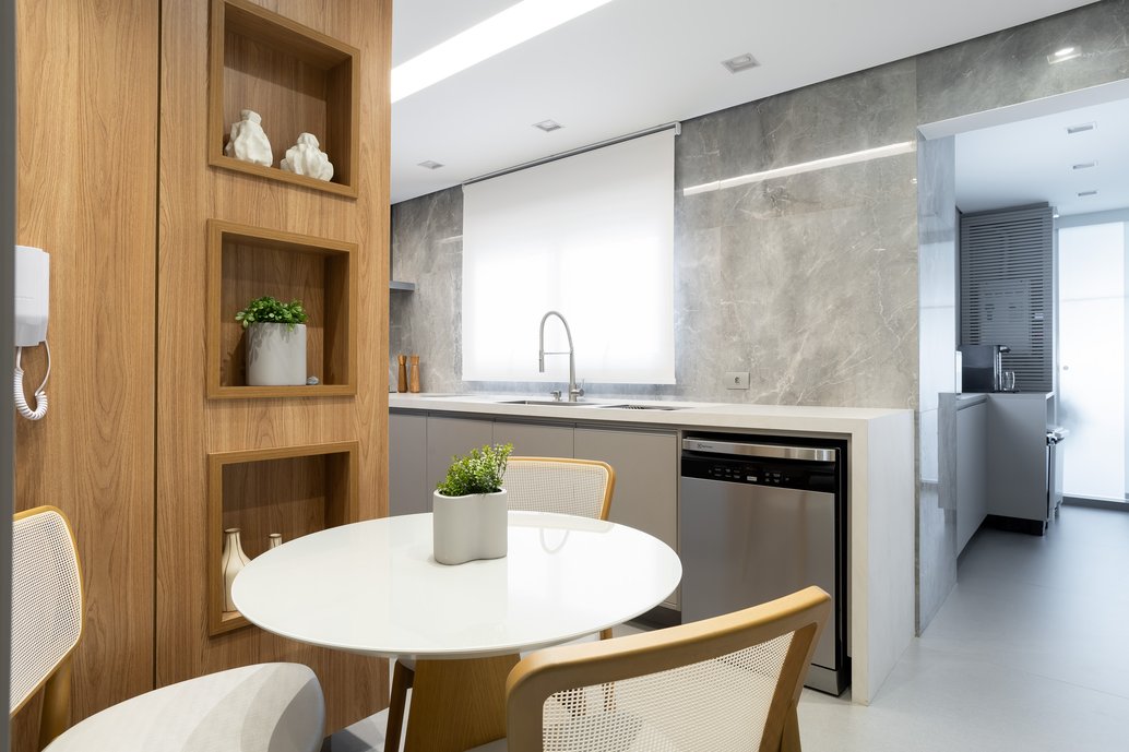 Piso Barcelona Antracita
Parede Gray Marble
Bancada Onyx Unique