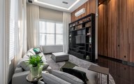 Sala de TV - Piso: Made Graphite Polido (Portobello)