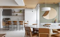 Sala almoço e cozinha gourmet