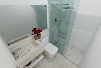 Banheiro Travertino