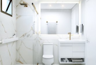 Banho master | Apartamento BBD