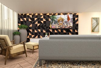 Integração sala/varanda - AC
