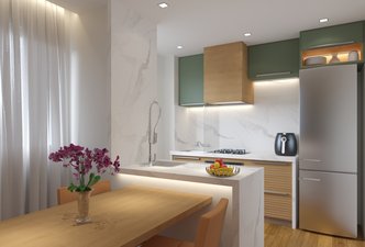 Cozinha apartamento.