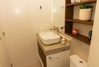 Banheiro suíte | Apê Mar