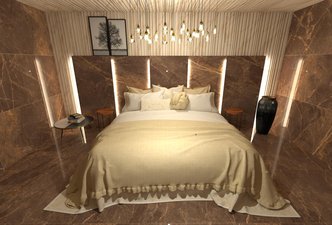Quarto sofisticado e imponente
