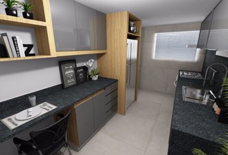Cozinha estreita