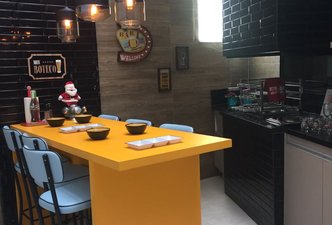 Churrasqueira integrada com área de Serviço
