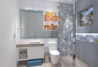 Banho White Blue