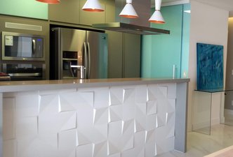 Cozinha com balcão Tangran