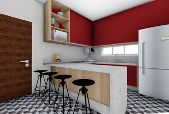 Cozinha com bancada gourmet II