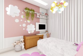 QUARTO DE MENINA - por Vanderly Garcia - A Estrutural Engenharia e Arquitetura