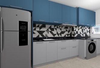 Cozinha e Lavanderia integrada