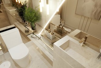 Lavabo em Aeterna Bianco 