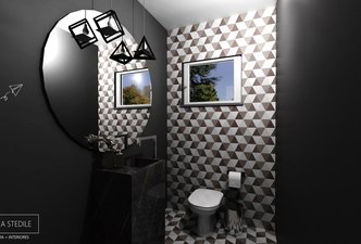 Lavabo parede de giz