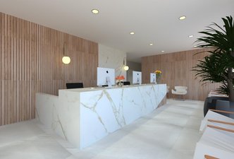 Recepção de consultório médico