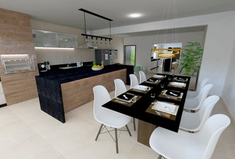 Área Gourmet e Cozinha