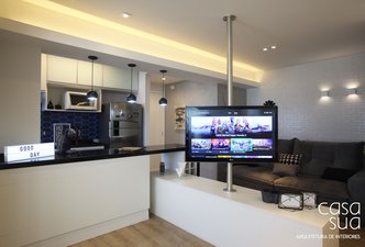 Apartamento cozinha integrada
