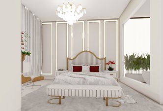 MASTER BEDROOM - por Vanderly Garcia|A Estrutural Engenharia e Arquitetura