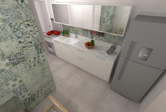 Cozinha com toque de Natureza