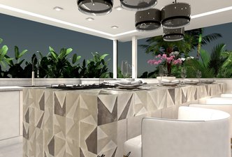 Área Gourmet: entre o neoclássico e o moderno!