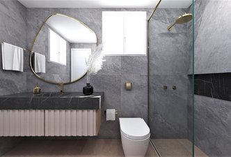 WC BLEU DE SAVOIE, NERO VENATO e VIA DURINI DARK GREY 