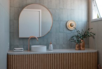 Lavabo Verre Bleu