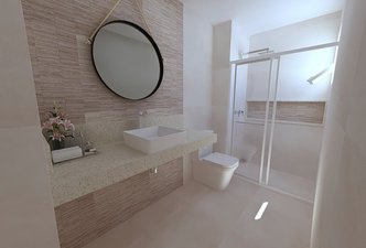 Projeto 3D - Projeto de Paginação de apartamento no Condomínio Pinheiros, Resende/RJ