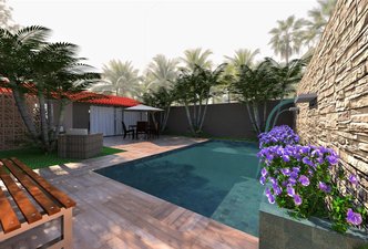 ÁREA DE PISCINA