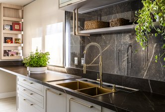 Cozinha de apartamento em Alphaville