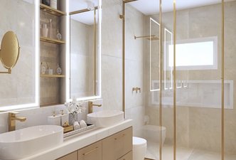 Banheiro Beige Versailles