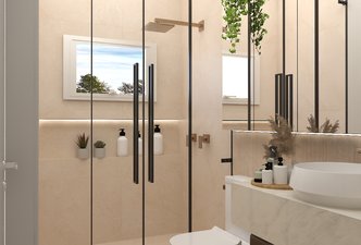 Banheiro de Suíte com Nomad e Nomad Bordi! 