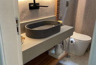 Lavabo cinza