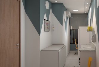 Reforma em consultório pediátrico - Sala de vacinas