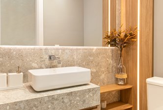 APARTAMENTO GRIS | Lavabo | HABITÁ Arquitetura 