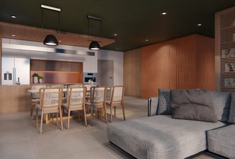 Sala e Cozinha integrada