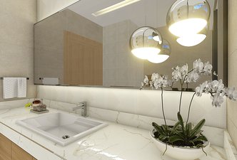 Banheiro social - Residência A L 