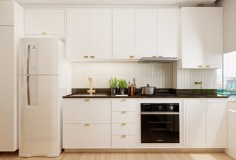 Cozinha Clean mas não básica 