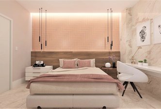 Quarto ARAUCÁRIA ESCURA TOUCH, TERRALMA SARDENHA e SIENA CHIANTI