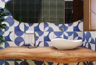 Banheiro contemporâneo na Pampulha