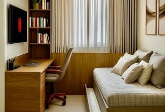 Quarto de hóspedes e Escritório L|R - Campinas/SP