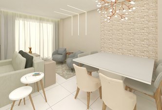 Sala de estar e jantar