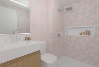Banho Futura rose_