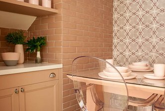 Cozinha rosa