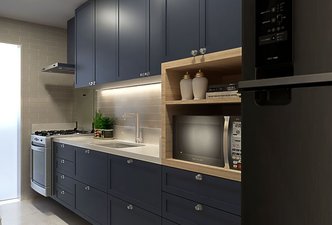 cozinha azul
