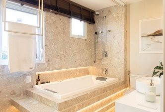 APARTAMENTO CHAMPAGNE | Suíte Master | HABITÁ Arquitetura
