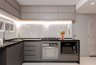 Cozinha clean - Apto Vista 11