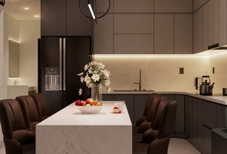 Conforto e Estilo: Living Gourmet com Via Durini e Palissandro