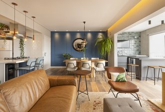 Sala e Cozinha - Apto G.C